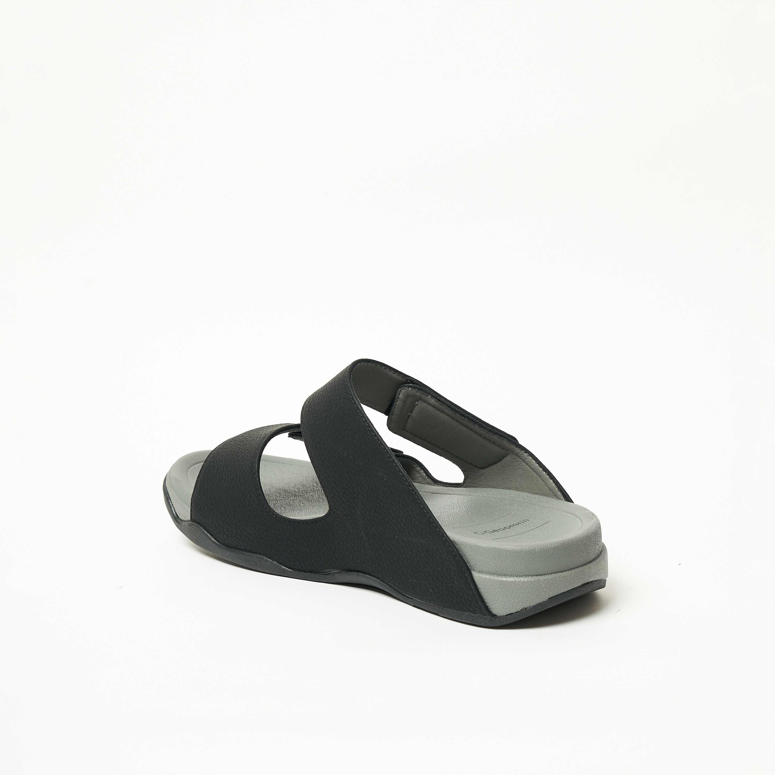 Geoomnii Men's Slip On Slide Sandals | 21897-3-BLACK-men-shoes-sandals-image-5