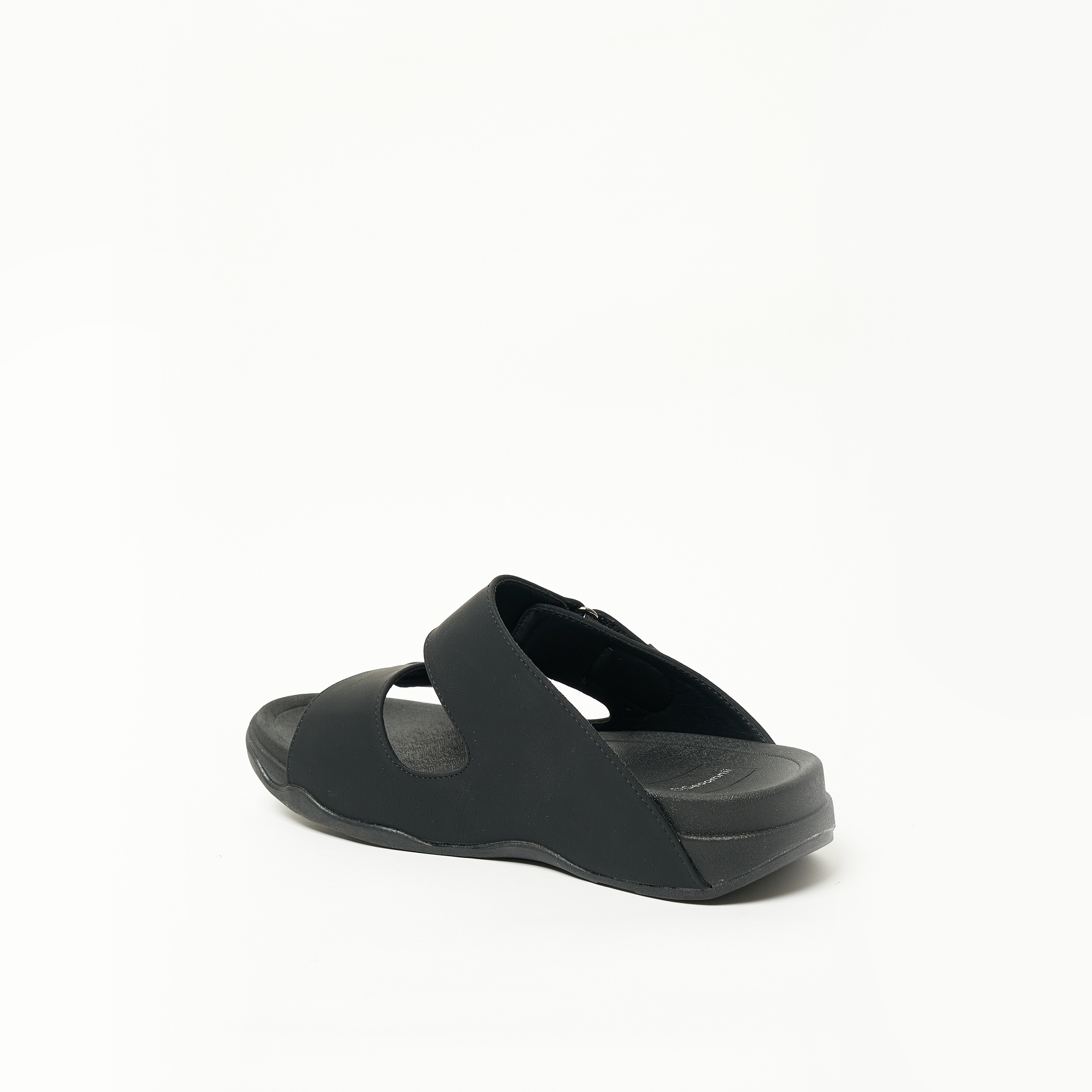 Geoomnii Men's Hook & Loop Hyacinth Slide Sandals | 21897-7-BLACK-men-shoes-sandals-image-3