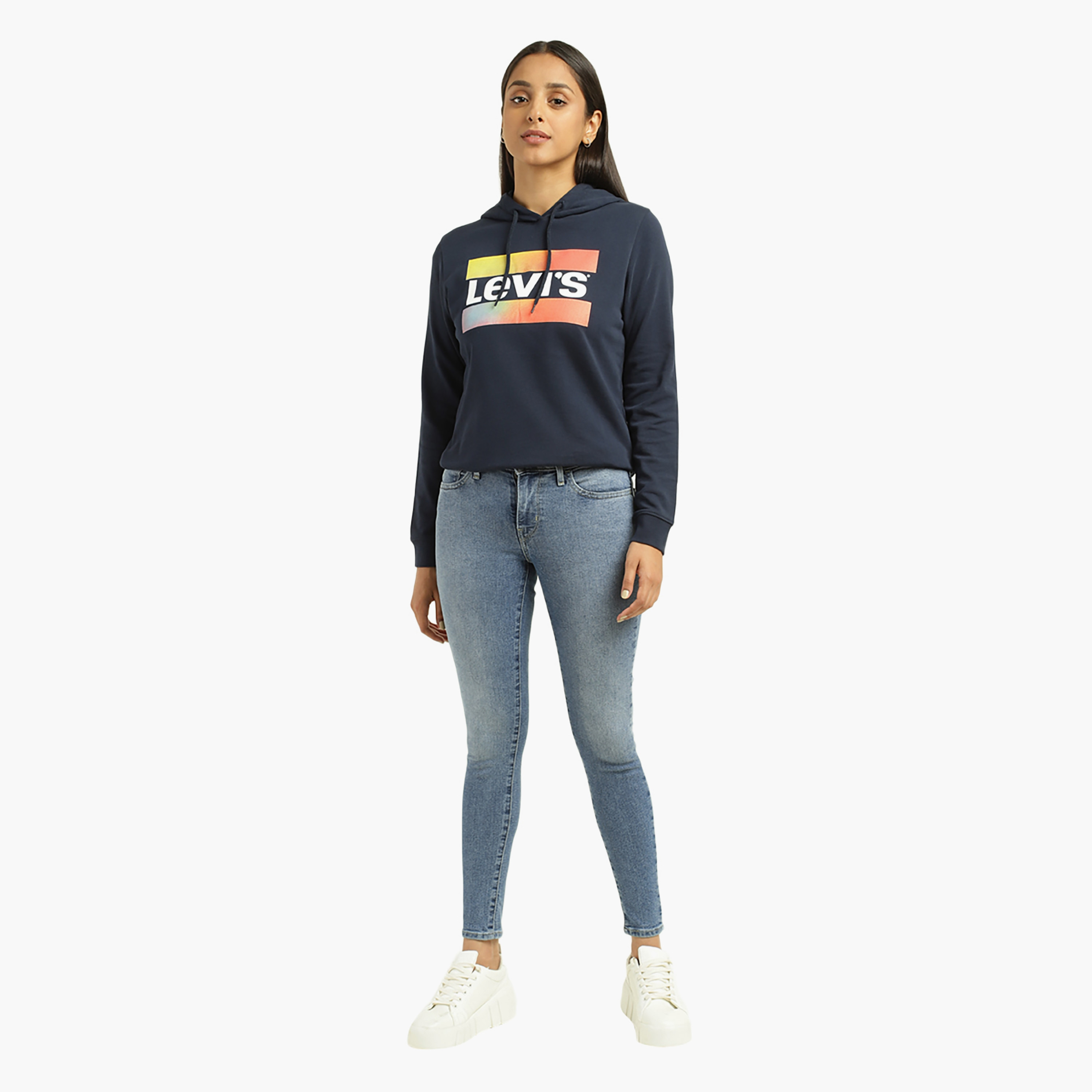 بنطلون جينز نسائي من Levi's 311 ذو قصة ضيقة باللون الأزرق و5 جيوب-women-clothing-bottoms-jeans-image-2