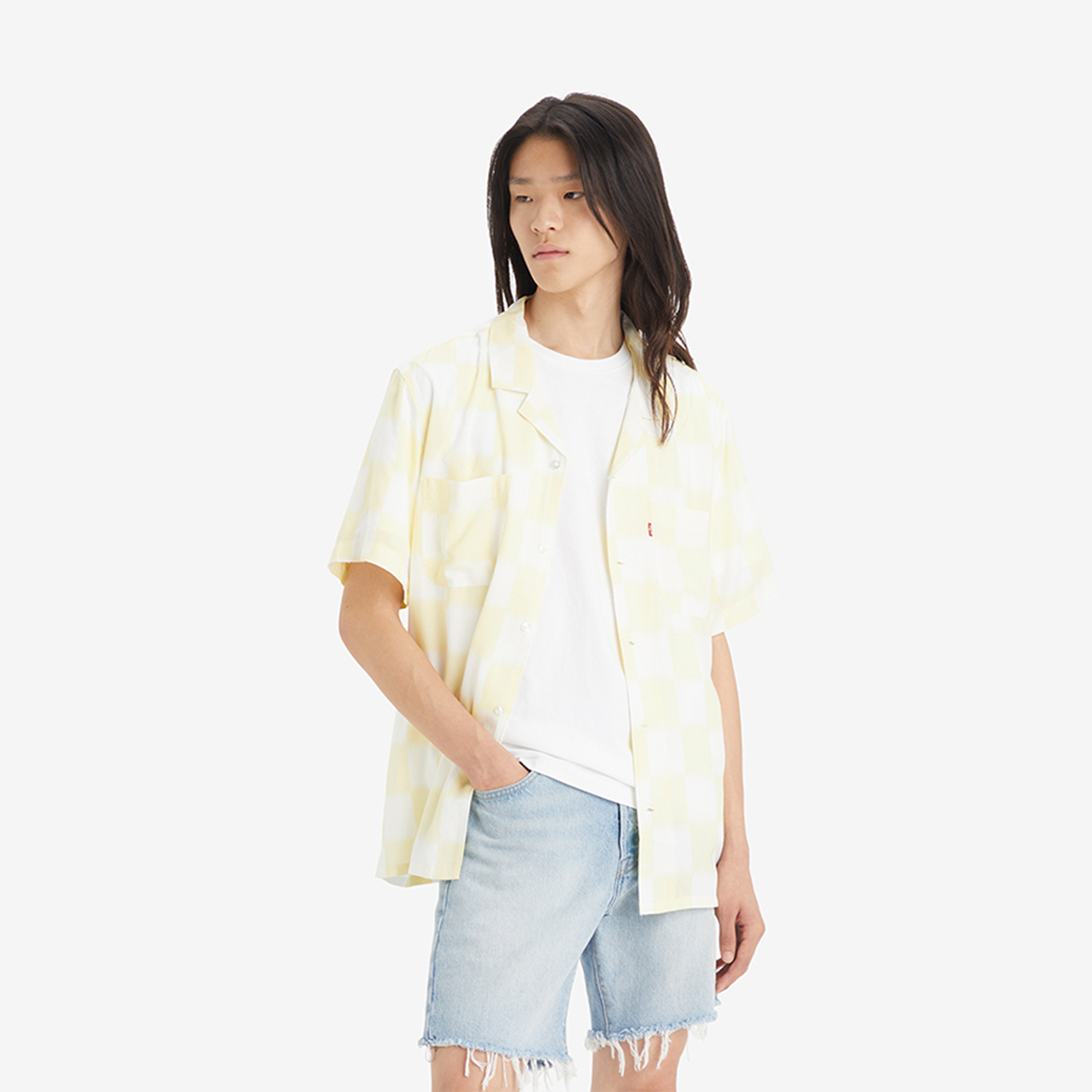 Levi's Men's Relaxed Fit Printed Collared Short Sleeves Dress Shirt-men-clothing-shirts-image-1