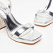 Celeste Women's Textured Ankle Strap Platform Sandals with Block Heels-Women%27s Heel Sandals-thumbnail-5