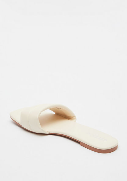 Celeste Women's Solid Slip-On Slide Sandals-Women%27s Flat Sandals-image-2