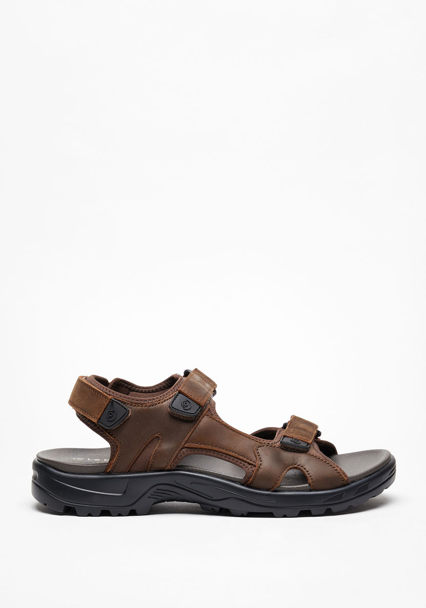 Le Confort Solid Floaters with Hook and Loop Closure-Men%27s Sandals-image-1