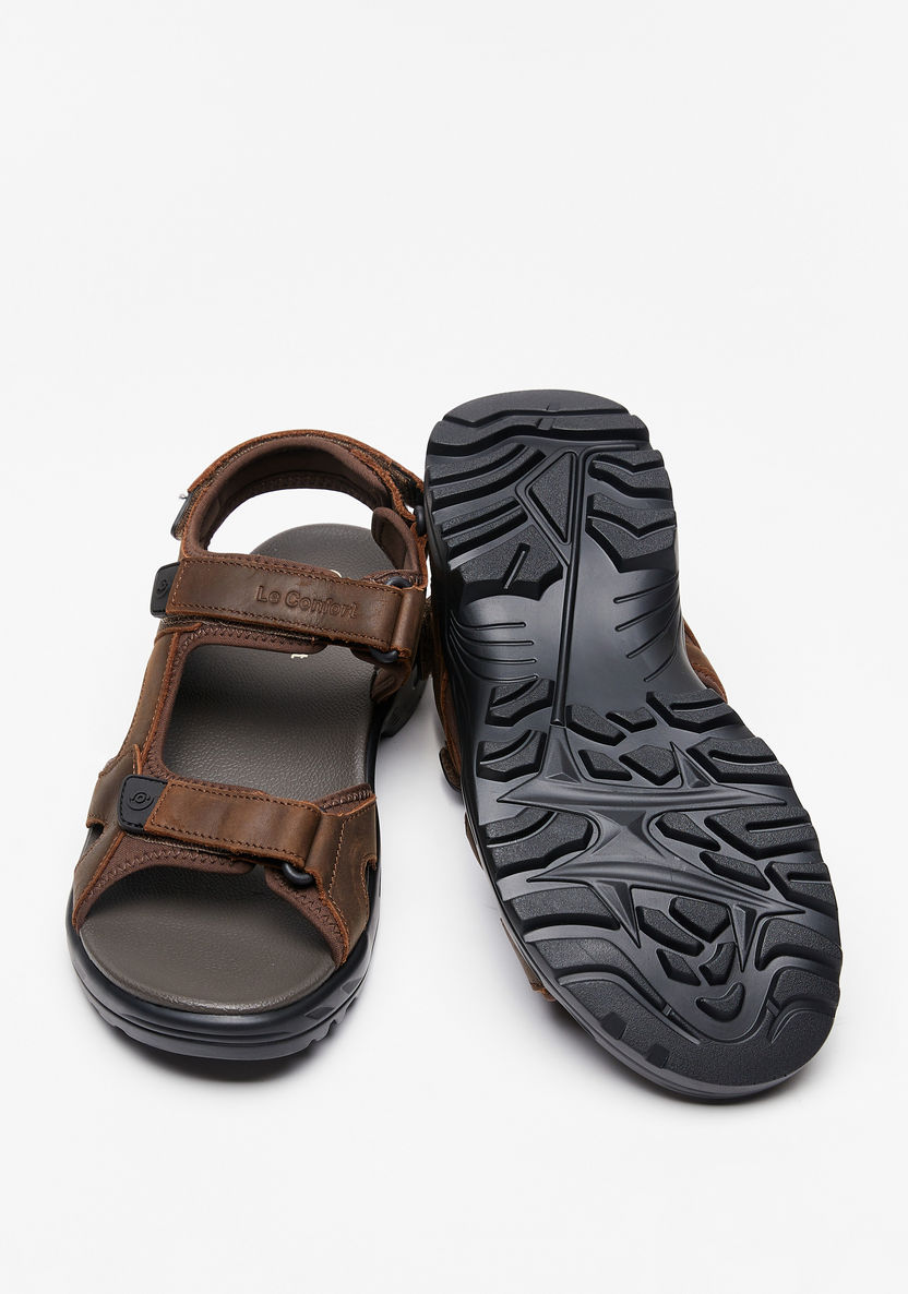 Le Confort Solid Floaters with Hook and Loop Closure-Men%27s Sandals-image-2