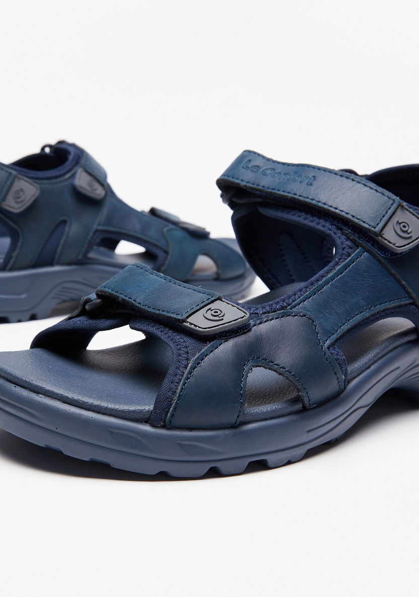 Le Confort Solid Floaters with Hook and Loop Closure-Men%27s Sandals-image-5