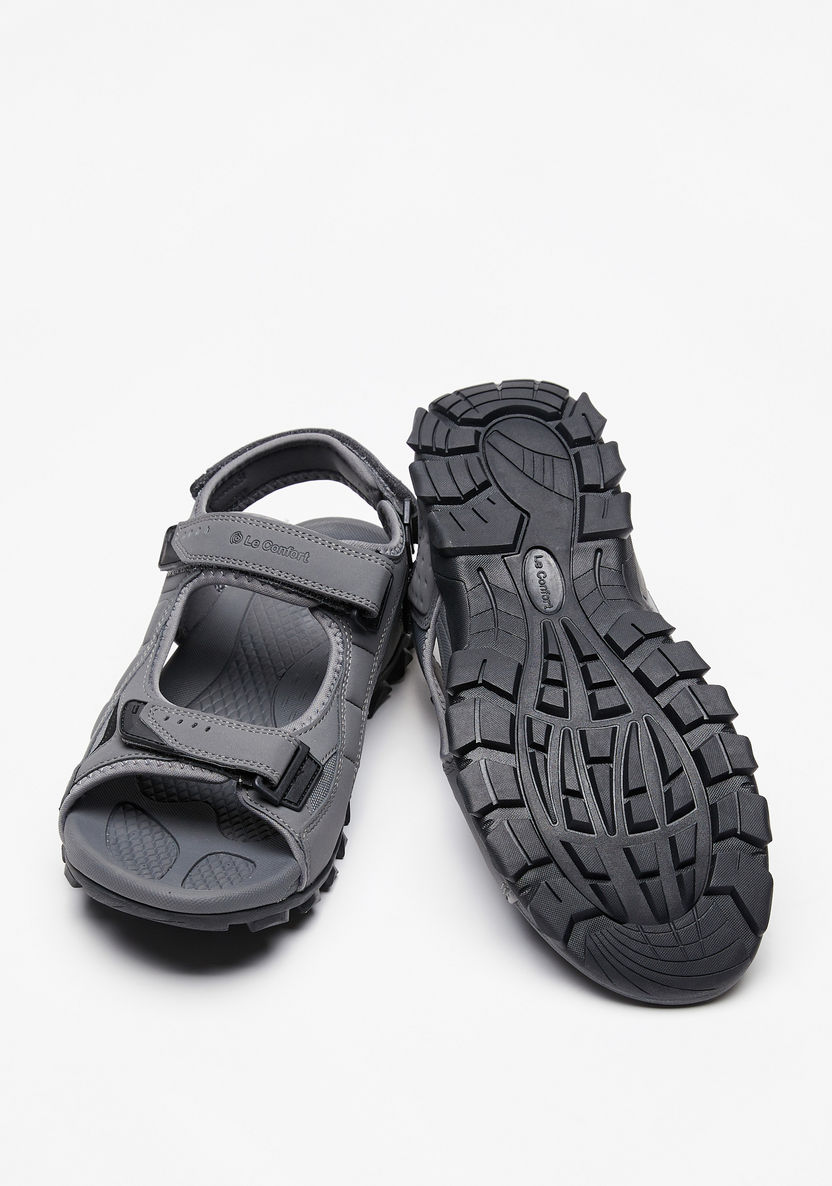 Le Confort Textured Floaters with Hook and Loop Closure-Men%27s Sandals-image-2