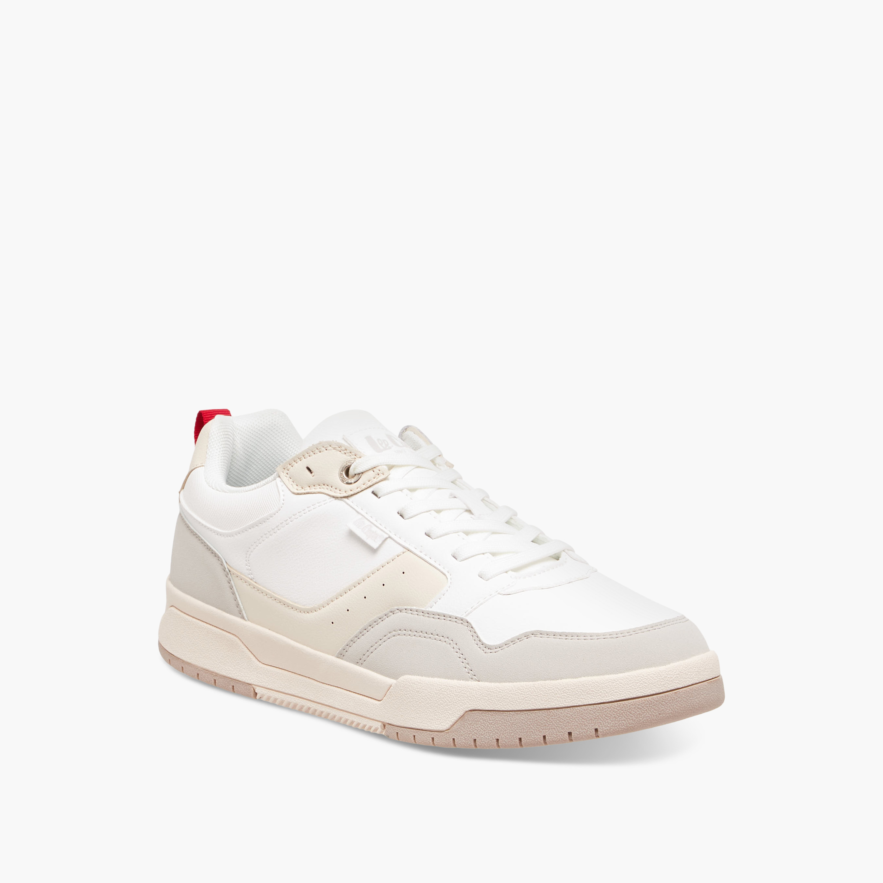 Lee Cooper Men's Panelled Sneakers with Lace-Up Closure-men-shoes-sneakers-image-2