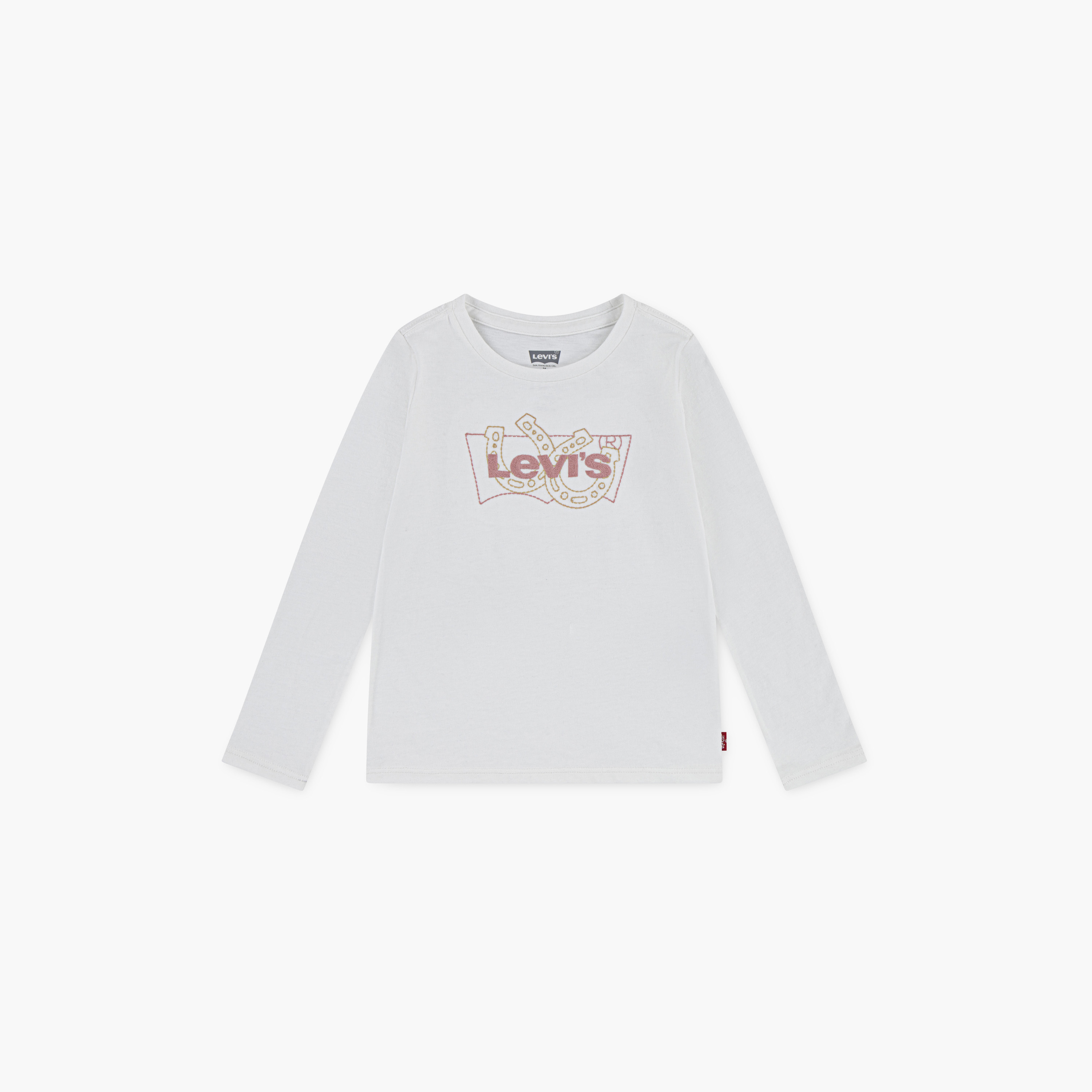 تي شيرت بأكمام طويلة وتطريز جناح الخفاش من ليفايس-girls-clothing-tshirts-image-1