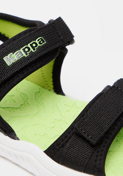 Kappa Boys' Textured Floaters with Hook and Loop Closure