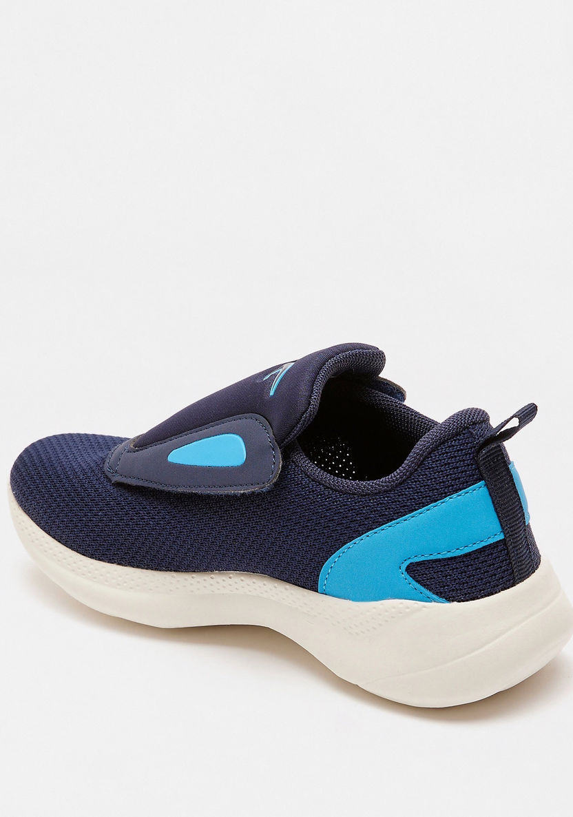 Dash Textured Walking Shoes with Hook and Loop Closure-Boy%27s Sports Shoes-image-2