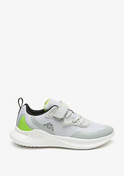 Kappa Boys' Textured Low Ankle Sneakers with Hook and Loop Closure
