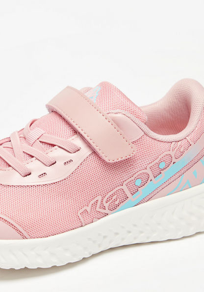 Kappa Girls' Textured Walking Shoes with Hook and Loop Closure