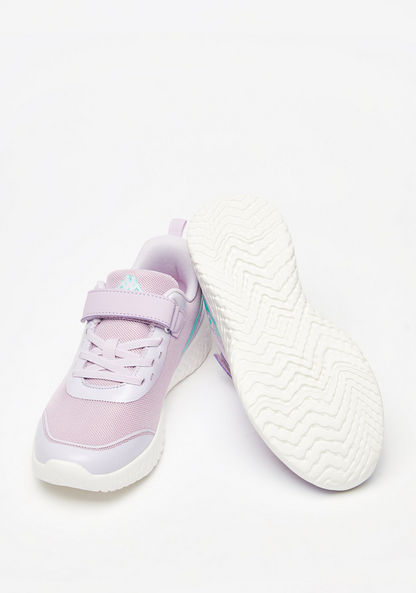 Kappa Girls' Textured Walking Shoes with Hook and Loop Closure-Girl%27s Sports Shoes-image-1