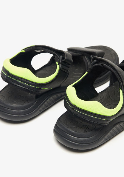 Kappa Boys' Panelled Floaters with Hook and Loop Closure