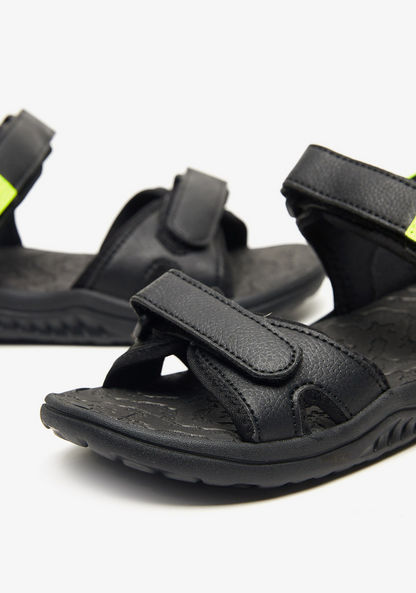 Kappa Boys' Panelled Floaters with Hook and Loop Closure-Boy%27s Sandals-image-3