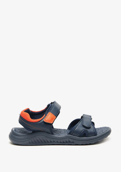 Kappa Boys' Panelled Floaters with Hook and Loop Closure-Boy%27s Sandals-image-0