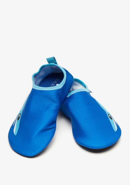 Dash Shark Print Slip-On Walking Shoes-Boy%27s Sports Shoes-image-1