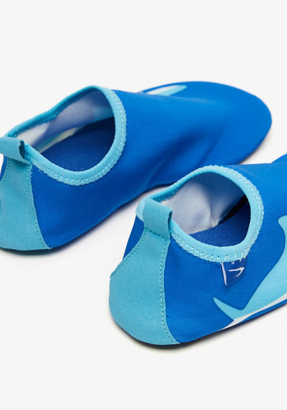 Dash Shark Print Slip-On Walking Shoes-Boy%27s Sports Shoes-image-2
