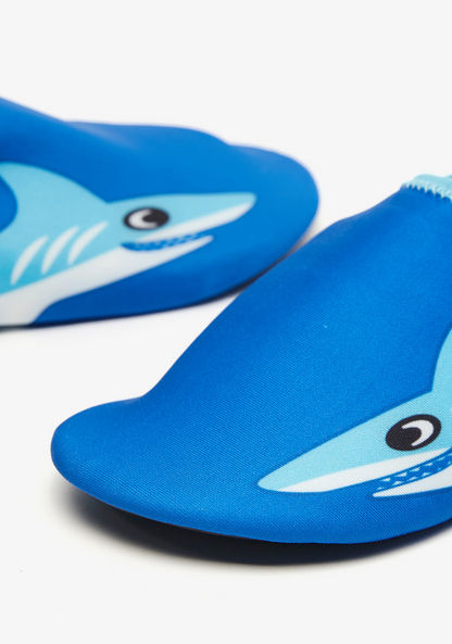 Dash Shark Print Slip-On Walking Shoes-Boy%27s Sports Shoes-image-3