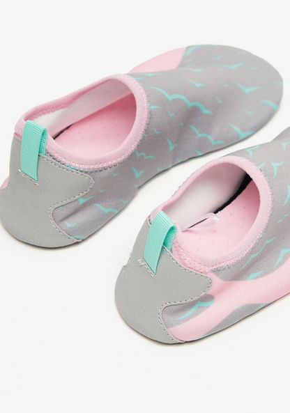 Dash Printed Slip-On Aqua Shoes-Girl%27s Sports Shoes-image-2