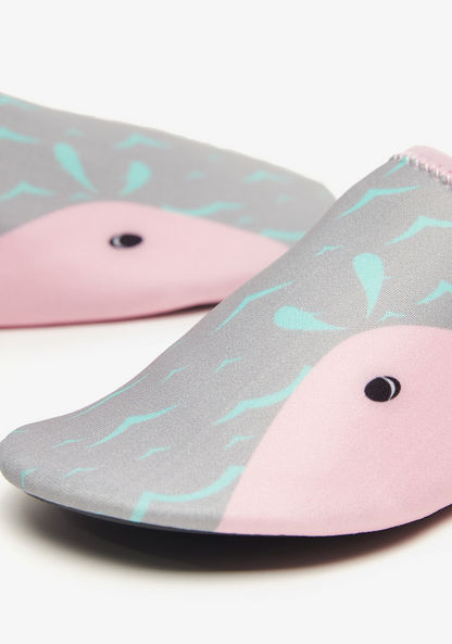 Dash Printed Slip-On Aqua Shoes-Girl%27s Sports Shoes-image-3