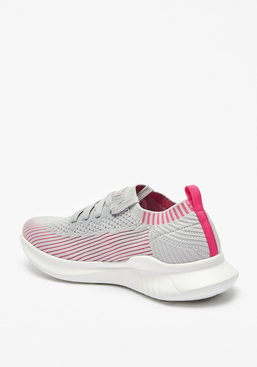 Kappa Women's Textured Lace-Up Sports Shoes -Women%27s Sports Shoes-image-1
