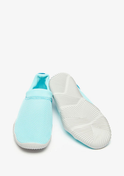 Dash Textured Slip-On Walking Shoes-Women%27s Sports Shoes-image-1
