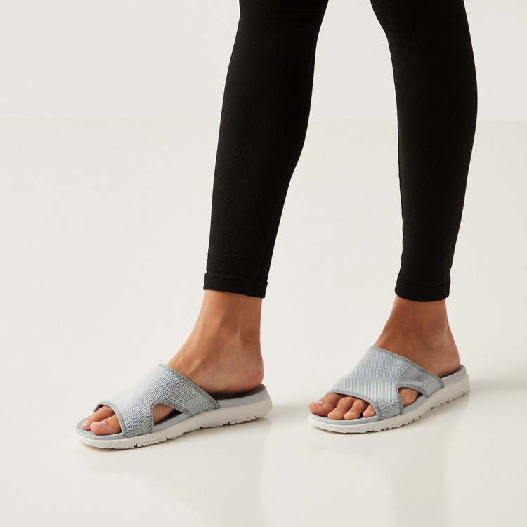 Kappa Women's Textured Slip-On Slide Sandals
