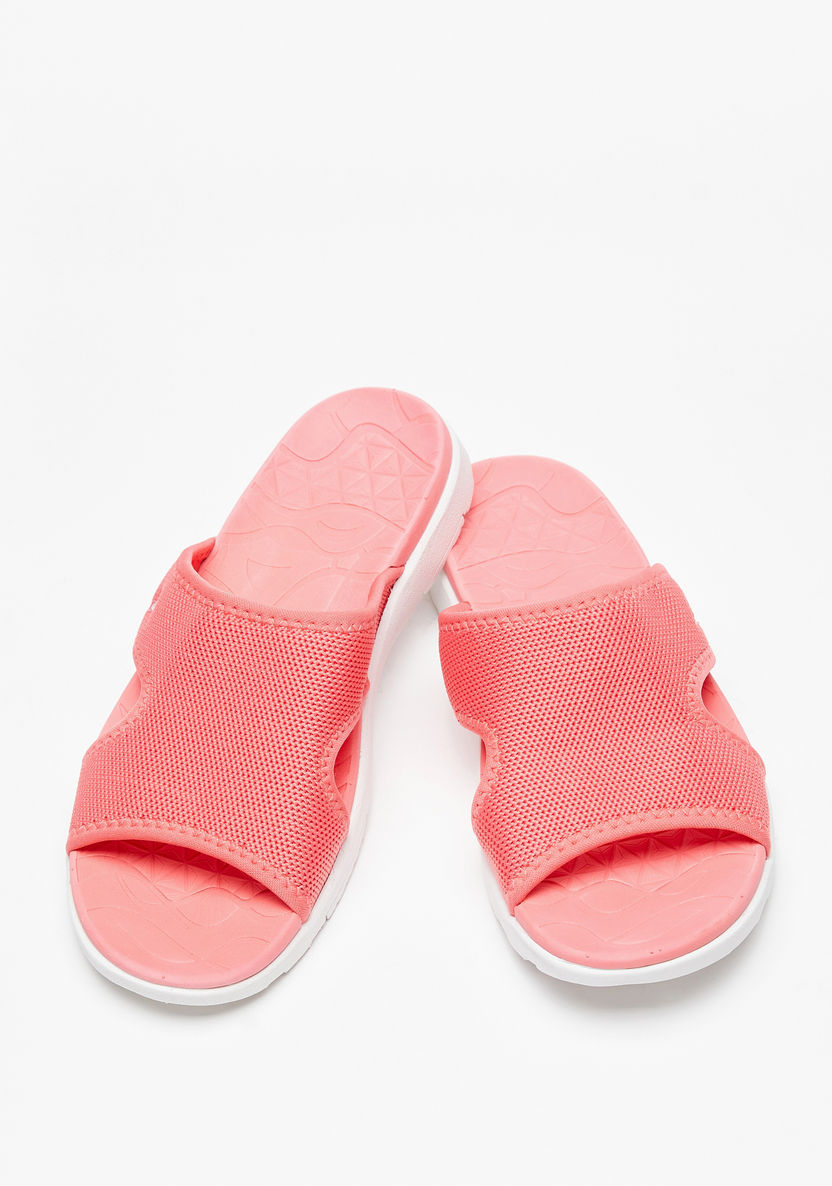 Kappa Women's Textured Slip-On Slide Sandals-Women%27s Flat Sandals-image-2