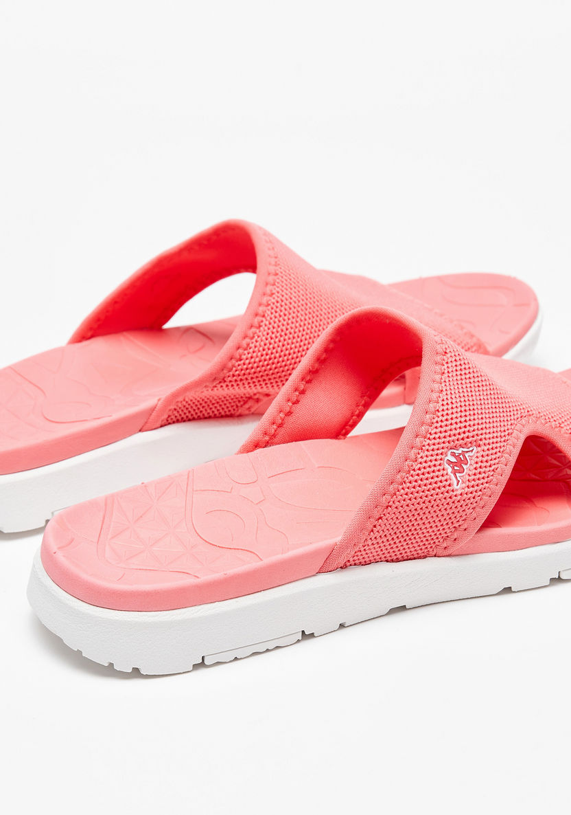 Kappa Women's Textured Slip-On Slide Sandals-Women%27s Flat Sandals-image-3
