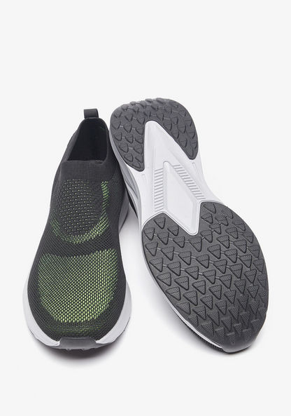 Dash Textured Slip-On Walking Shoes with Pull Tabs