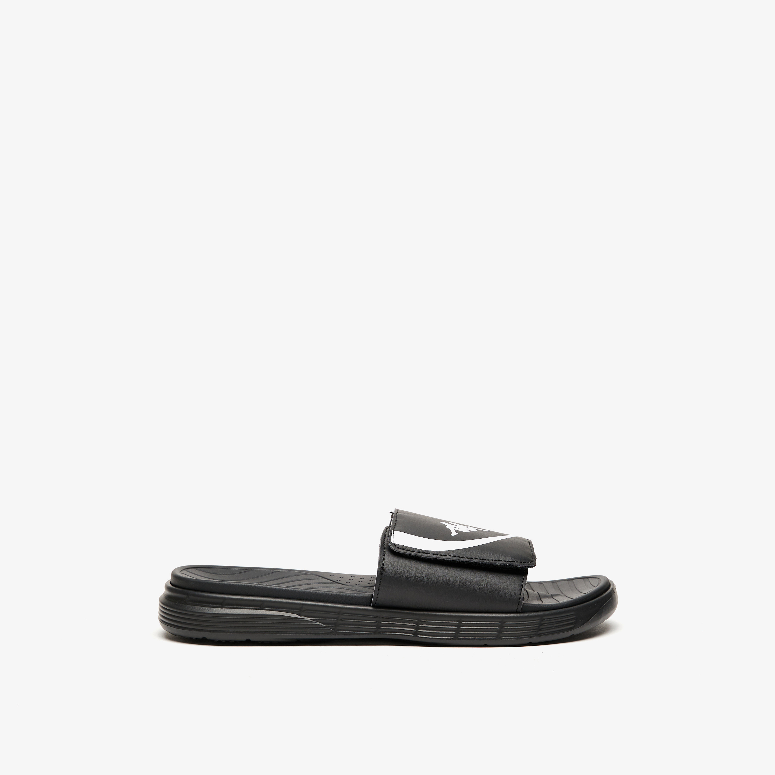 Kappa Men's Logo Print Slip-On Slide Sandals-men-shoes-flipflopsandslides-image-3