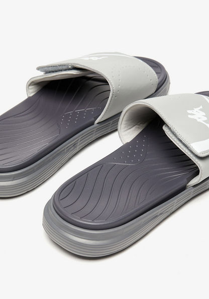 Kappa Men's Logo Print Slip-On Slide Sandals