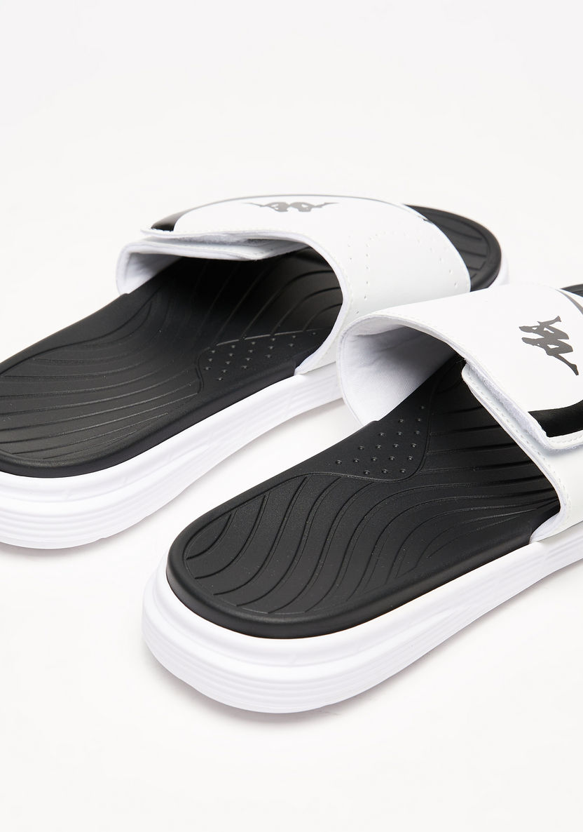 Kappa Men's Logo Print Slip-On Slide Sandals-Men%27s Sandals-image-3