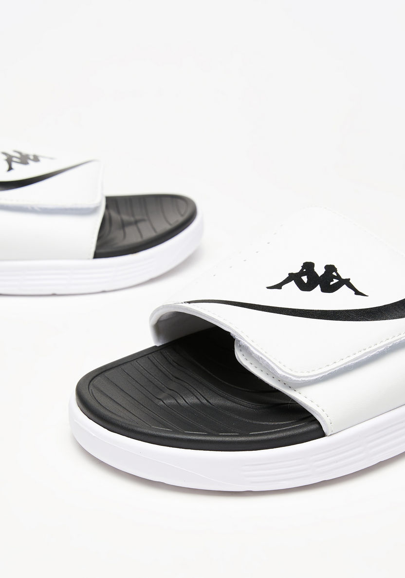 Kappa Men's Logo Print Slip-On Slide Sandals-Men%27s Sandals-image-5