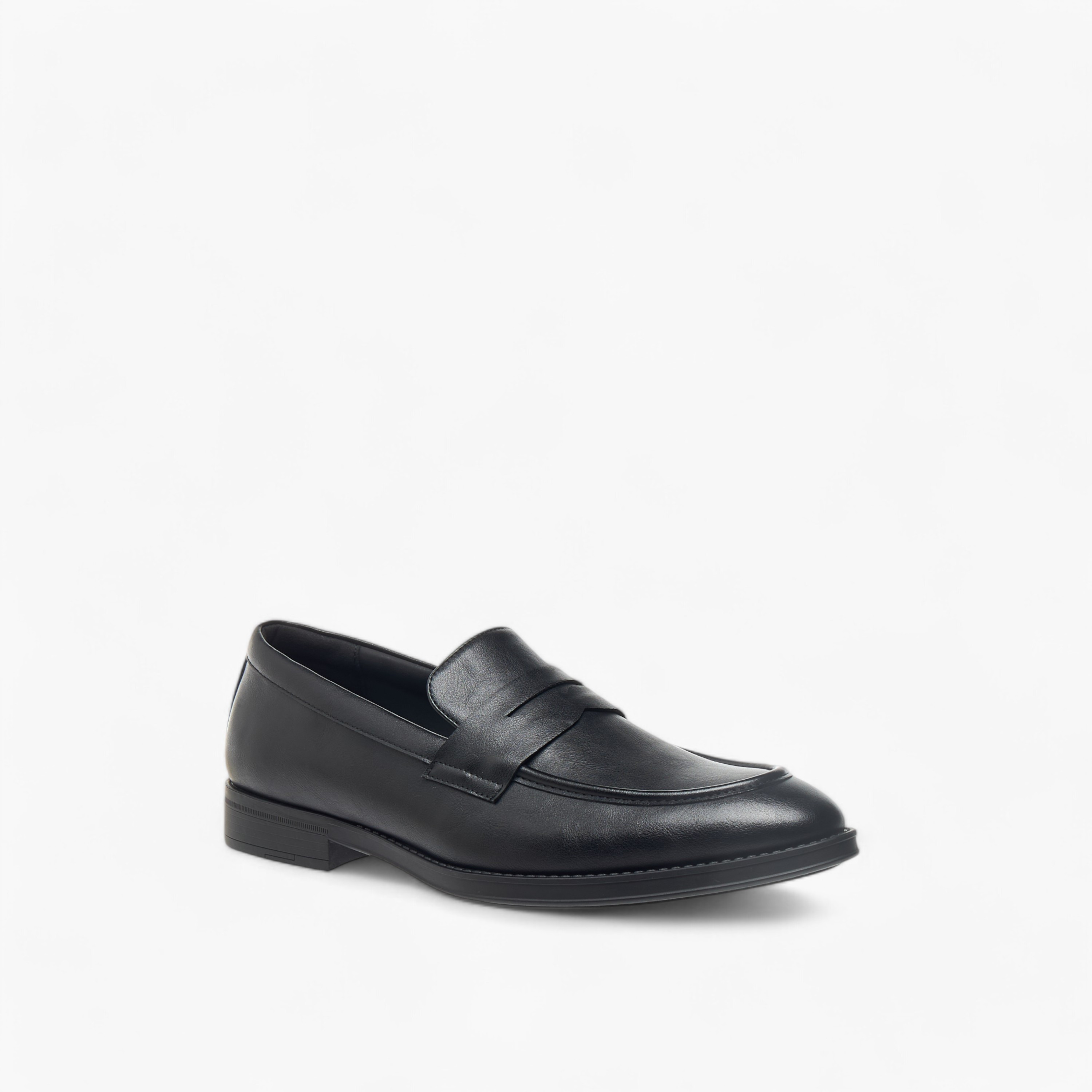 LBL by Shoexpress Solid Loafers with Cutout Detail-men-shoes-formalshoes-image-2