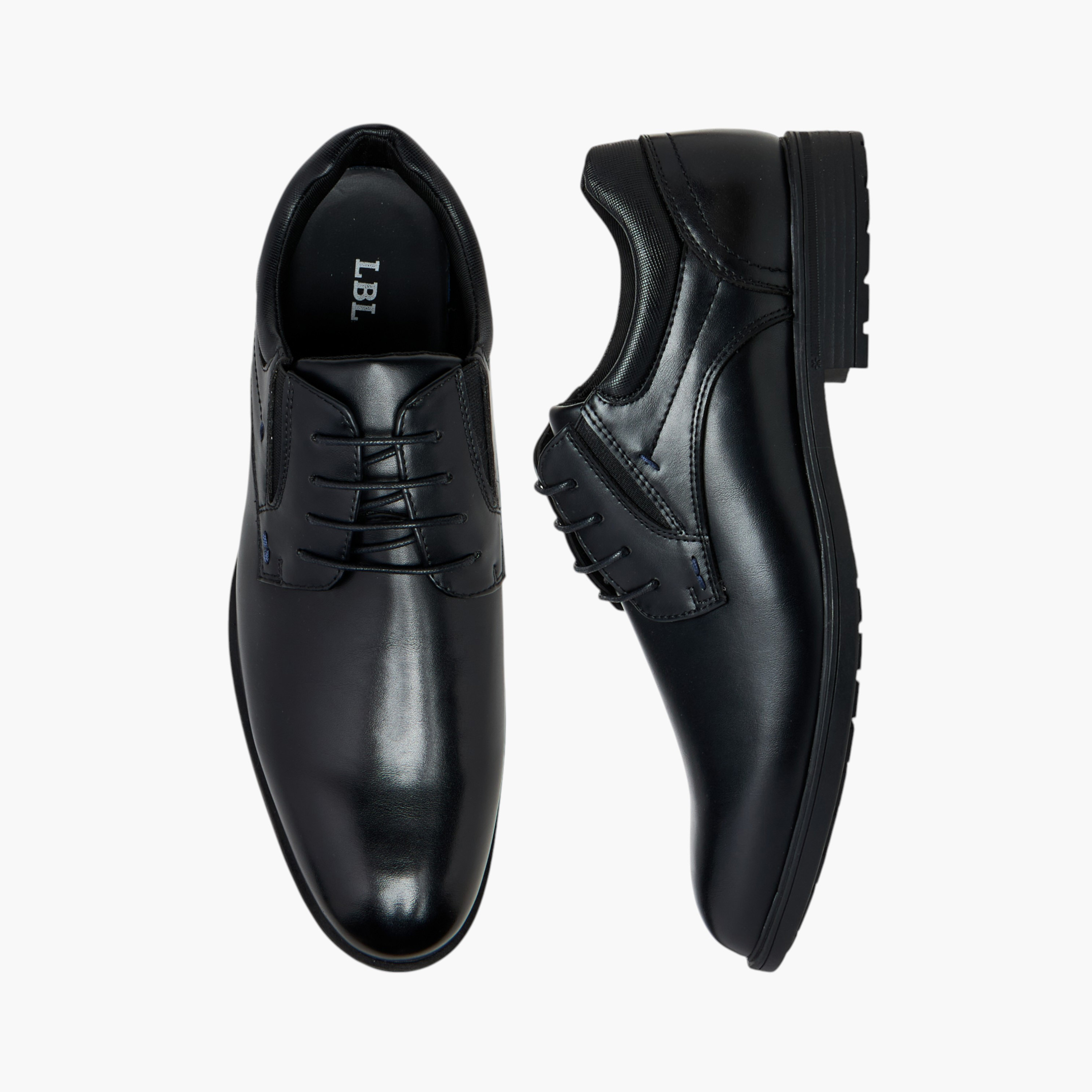 LBL by Shoexpress Solid Lace-Up Derby Shoes-men-shoes-formalshoes-image-1