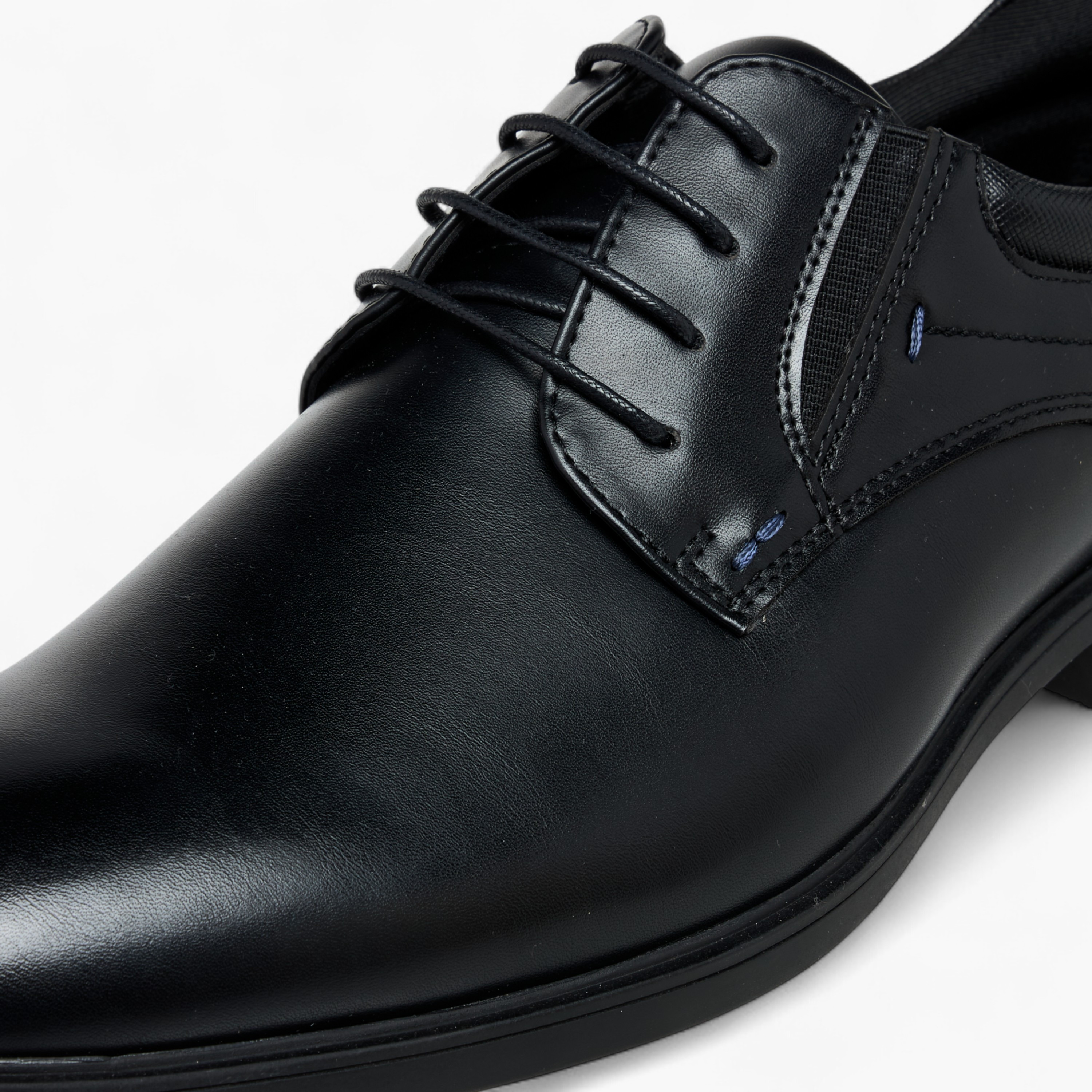 LBL by Shoexpress Solid Lace-Up Derby Shoes-men-shoes-formalshoes-image-4