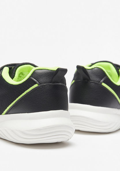 Dash Textured Walking Shoes with Hook and Loop Closure-Boy%27s Sports Shoes-image-3