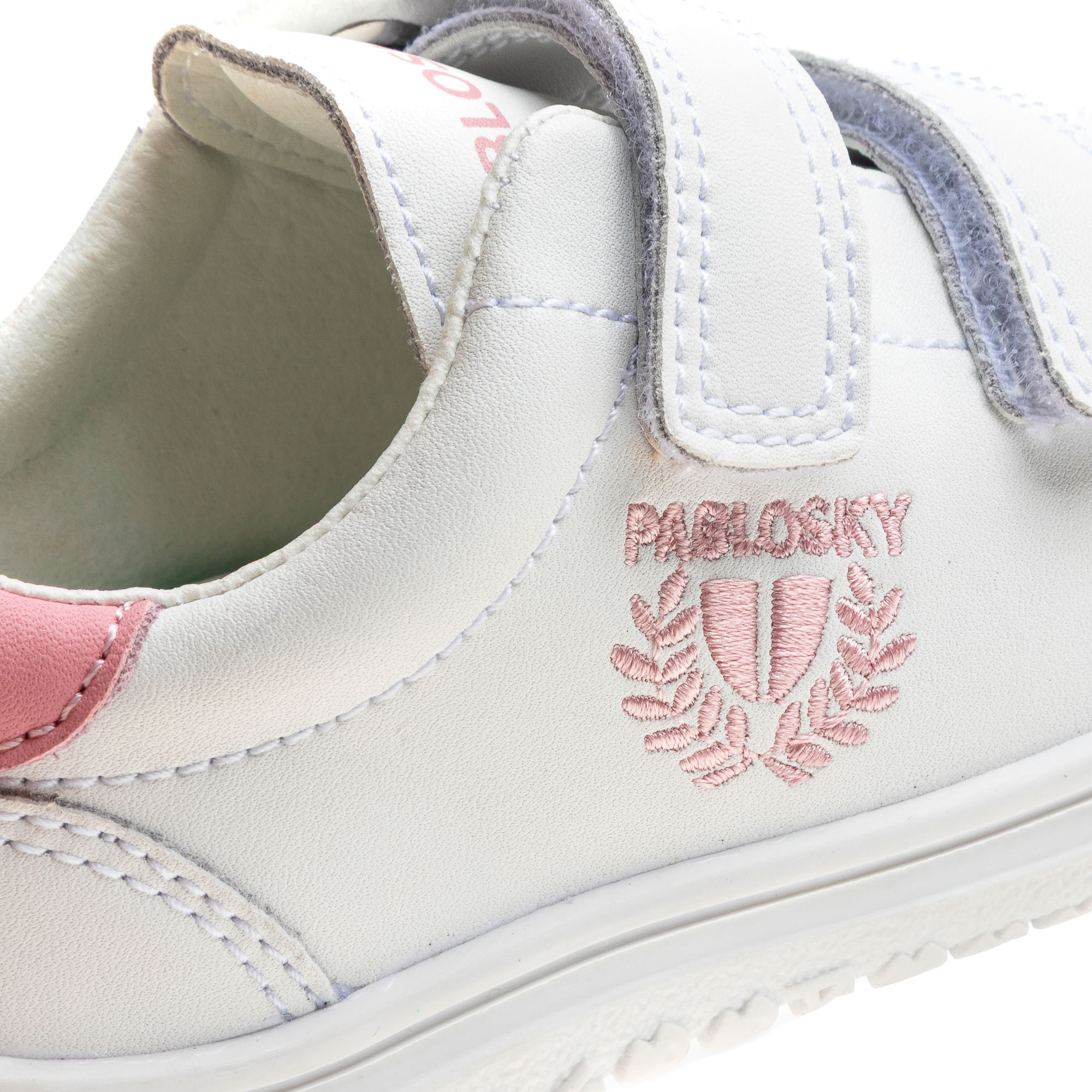 Pablosky Girls Hook & Loop Leather Ankle Sneakers-girls-shoes-sneakers-image-6