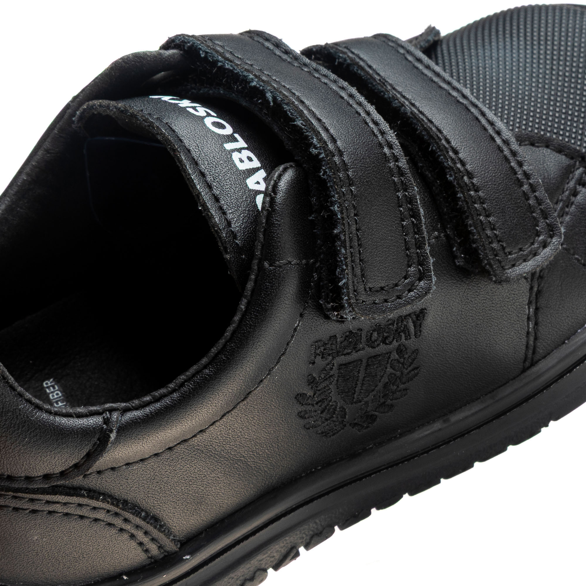 Pablosky Girls Hook & Loop Leather School Shoes-girls-shoes-schoolshoes-image-6