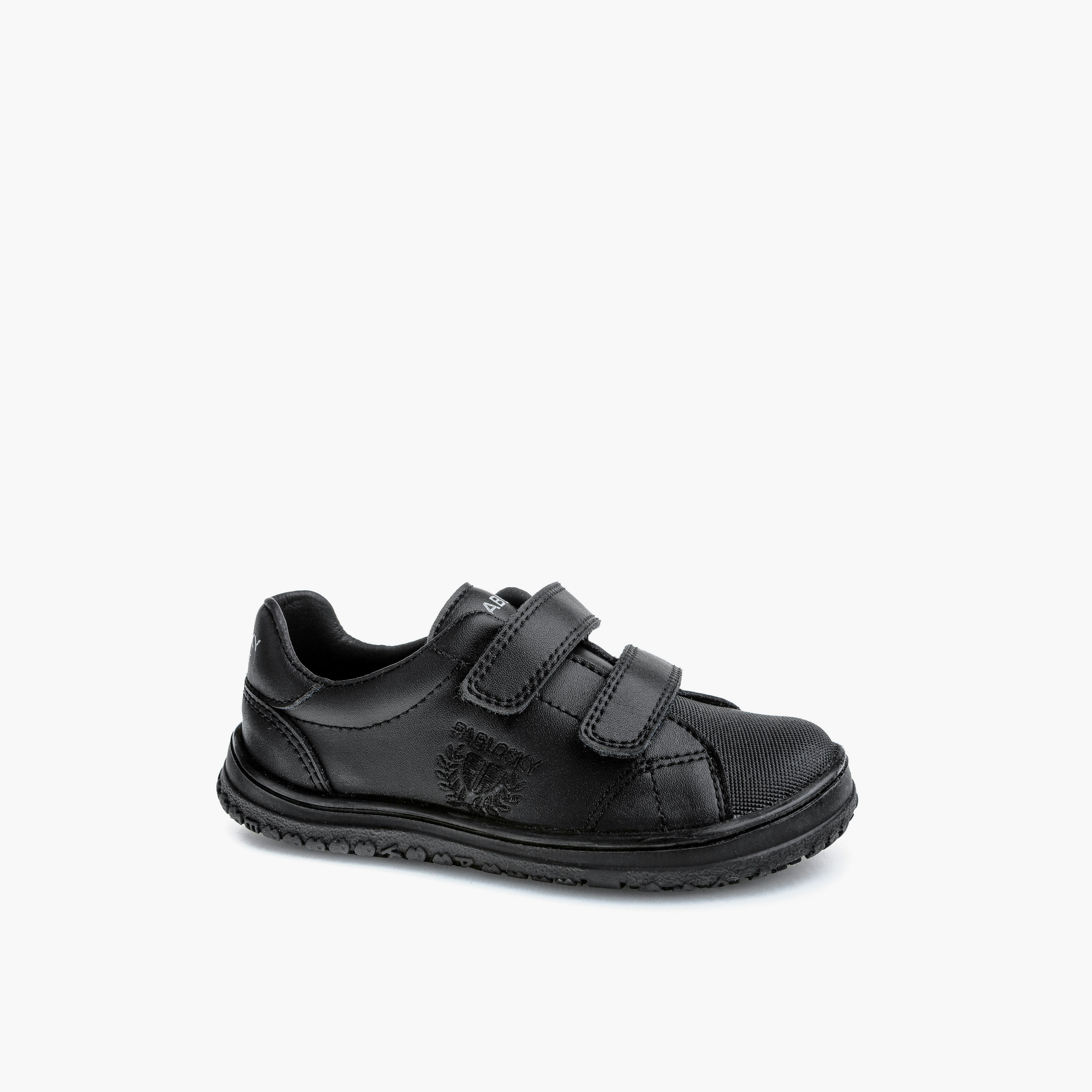 Pablosky Girls Hook & Loop Leather School Shoes-girls-shoes-schoolshoes-image-7