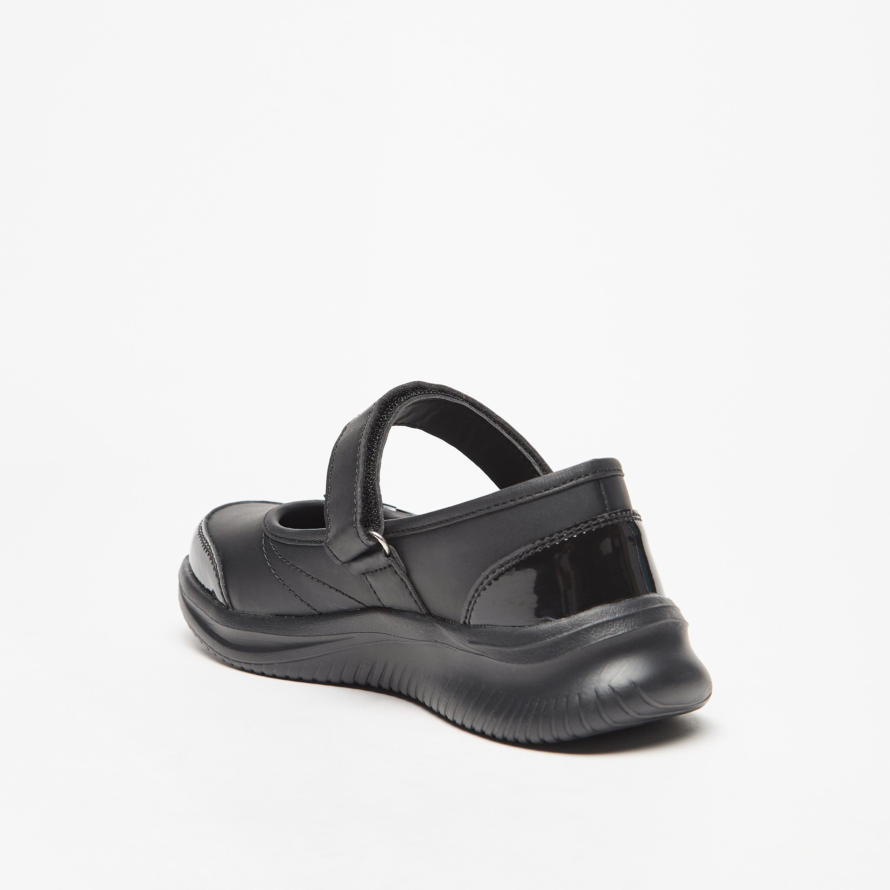 حذاء مدرسي ماري جين بزينة فيونكة وشريط إغلاق لاصق من داش-girls-shoes-maryjanes-image-2