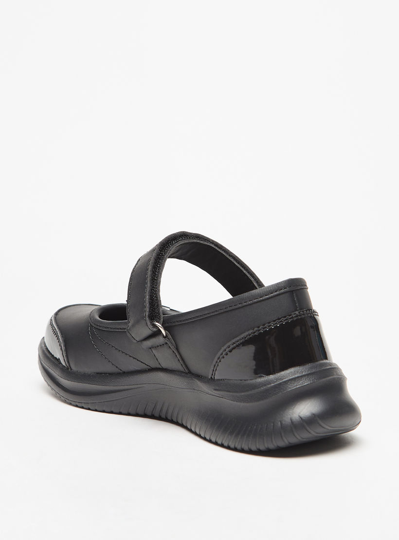 حذاء مدرسي ماري جين بزينة فيونكة وشريط إغلاق لاصق من داش-girls-shoes-maryjanes-image-2