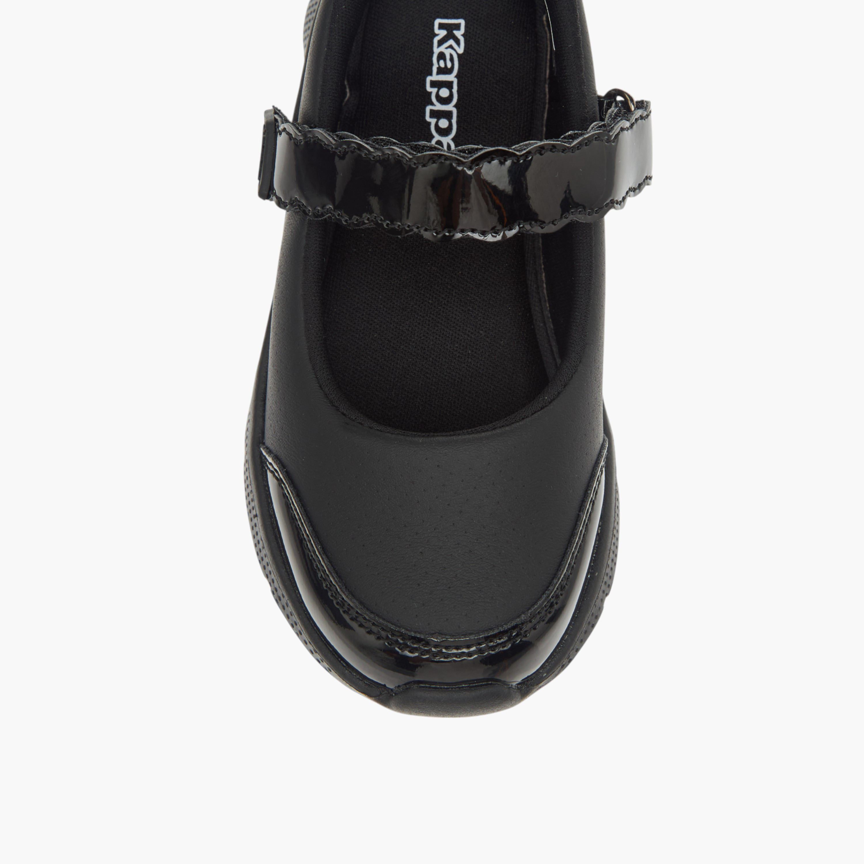 Kappa Girls' Solid School Shoes with Hook and Loop Closure-girls-shoes-schoolshoes-image-4