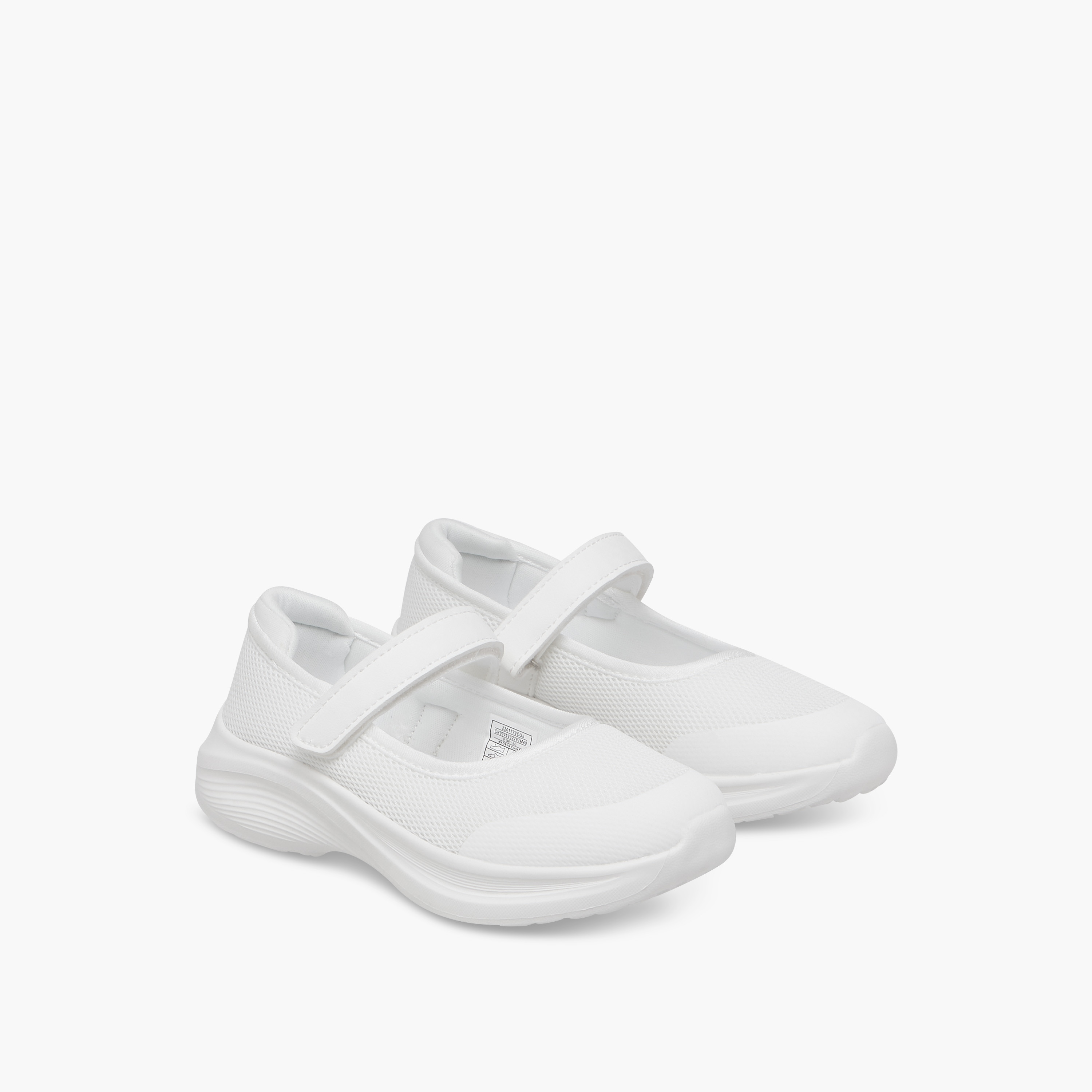 Dash Girls Textured Hook & Loop School Shoes-girls-shoes-maryjanes-image-1