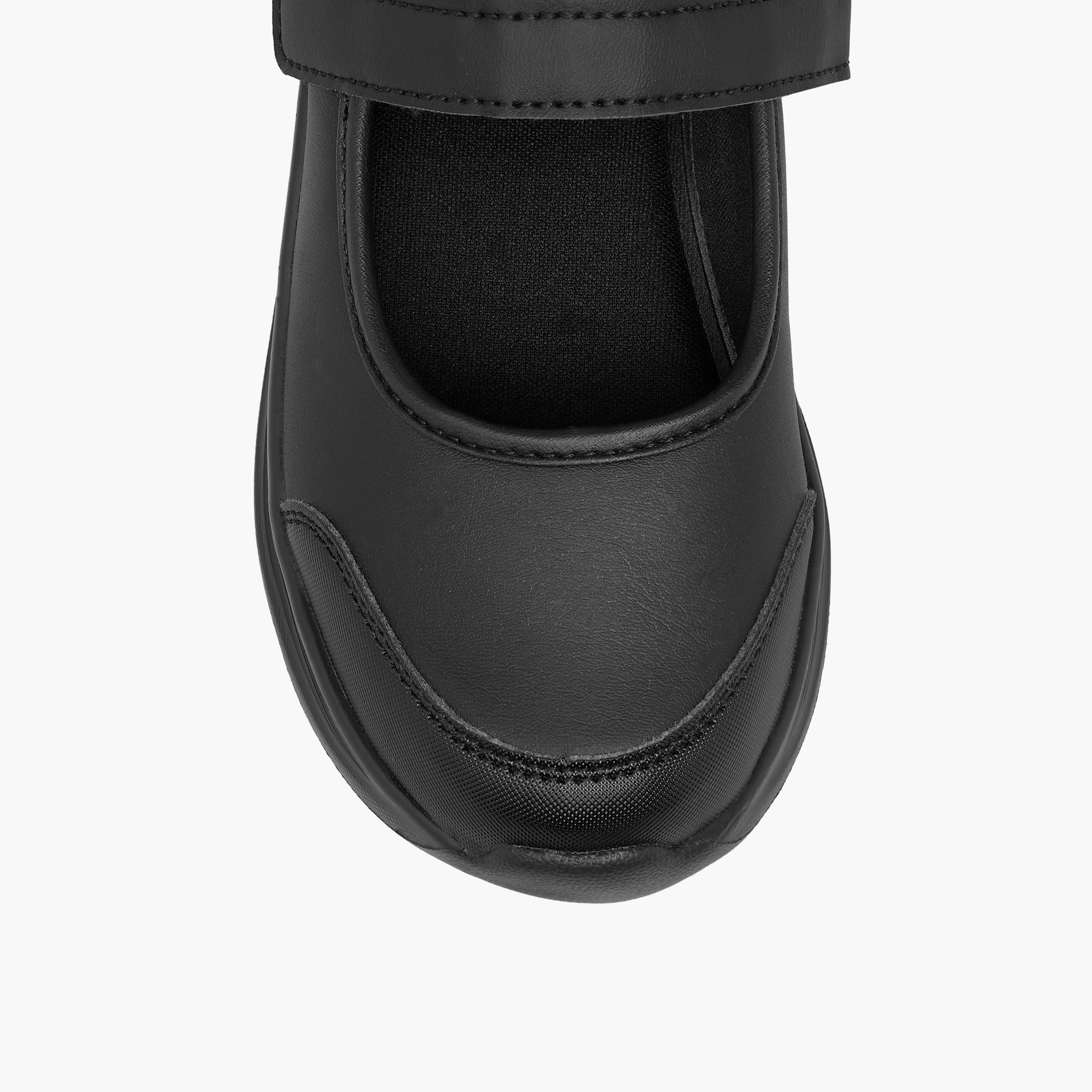Dash Solid School Shoes with Hook and Loop Closure-girls-shoes-maryjanes-image-4