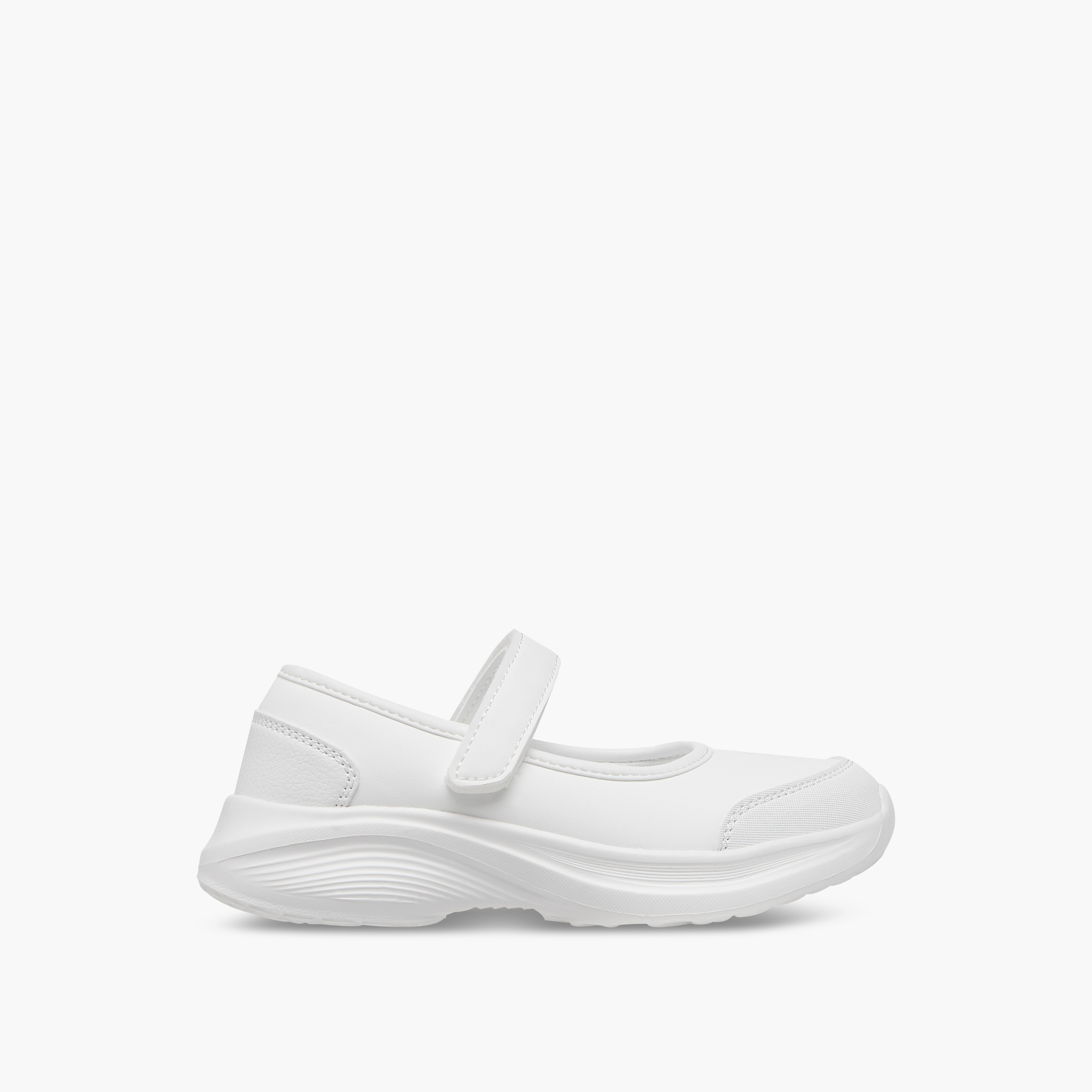 Dash Solid School Shoes with Hook and Loop Closure-girls-shoes-maryjanes-image-3