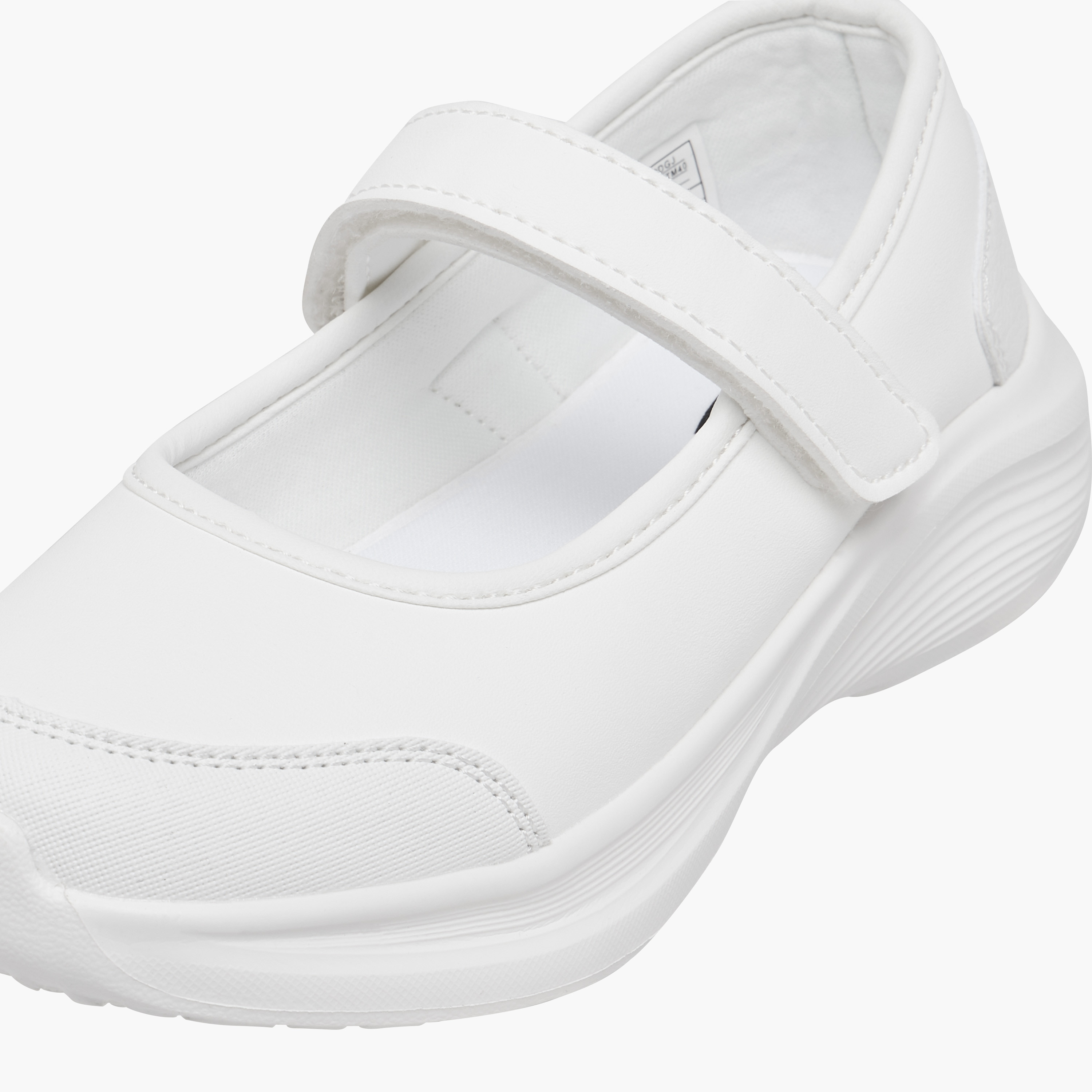 Dash Solid School Shoes with Hook and Loop Closure-girls-shoes-maryjanes-image-5