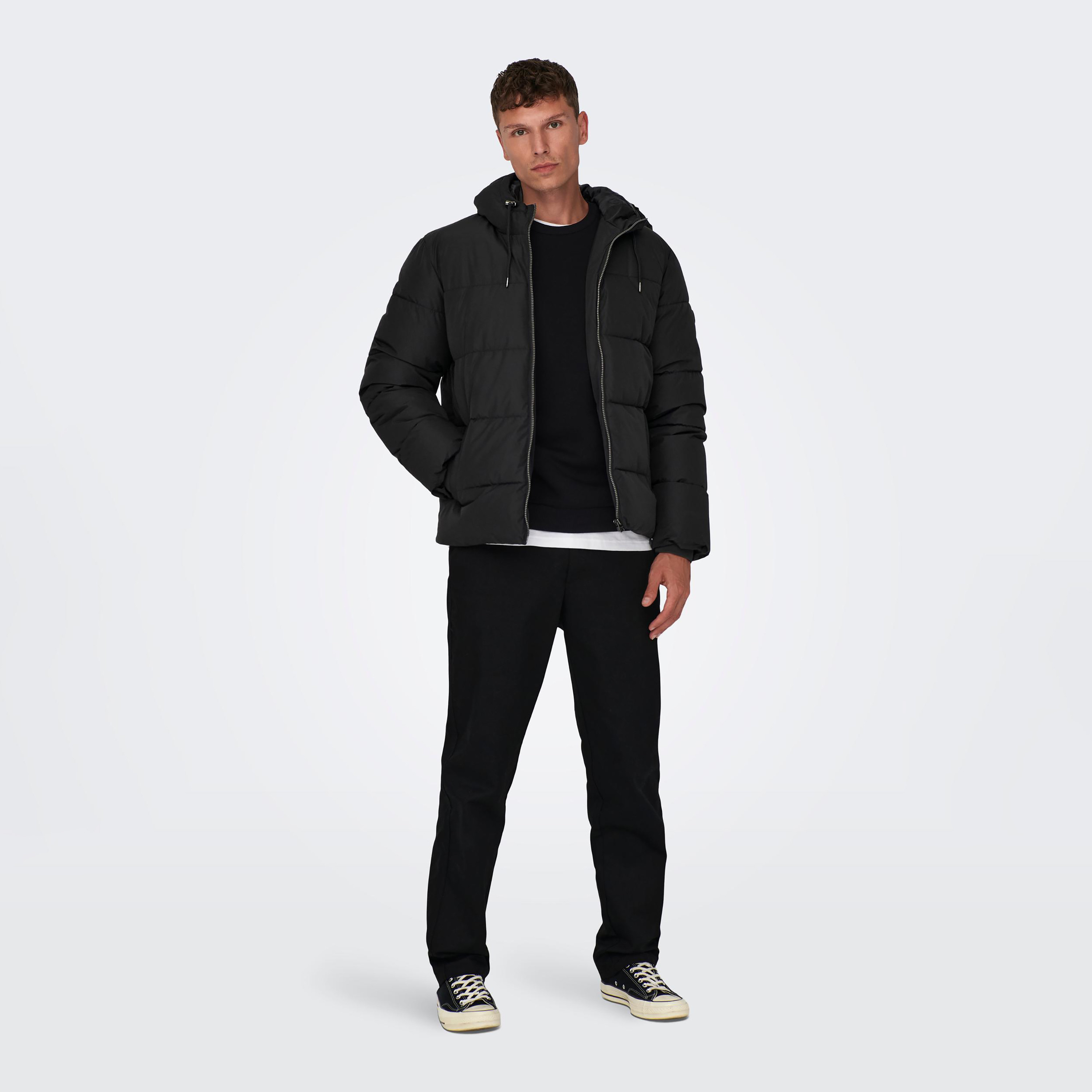 جاكيت اونلي آند سونز مع منفوخ ذو مبطن بغطاء للرأس-men-clothing-jacketsandblazers-jackets-image-7